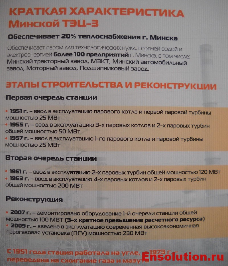 Этапы строительства и реконструкции Минской ТЭЦ-3